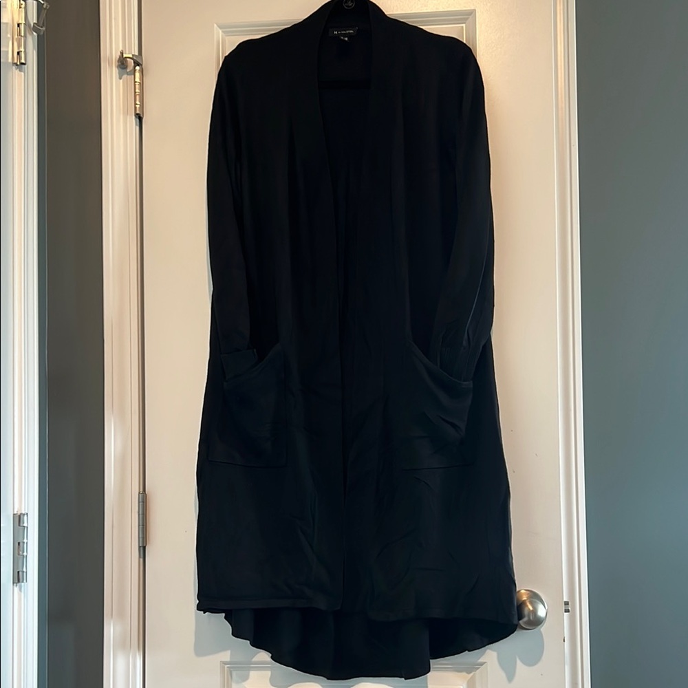 H by Halston Black Sweater Cardigan